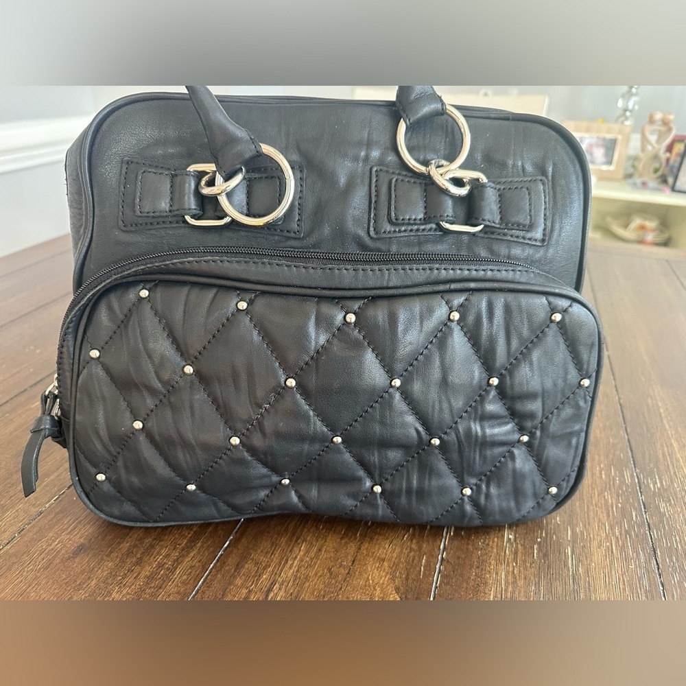 BCBGMAXAZRIA Studded moto/satchel bag - Picture 12 of 14